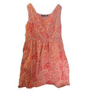 Avenue Orange Paisley Summer Dress Size 22/24
